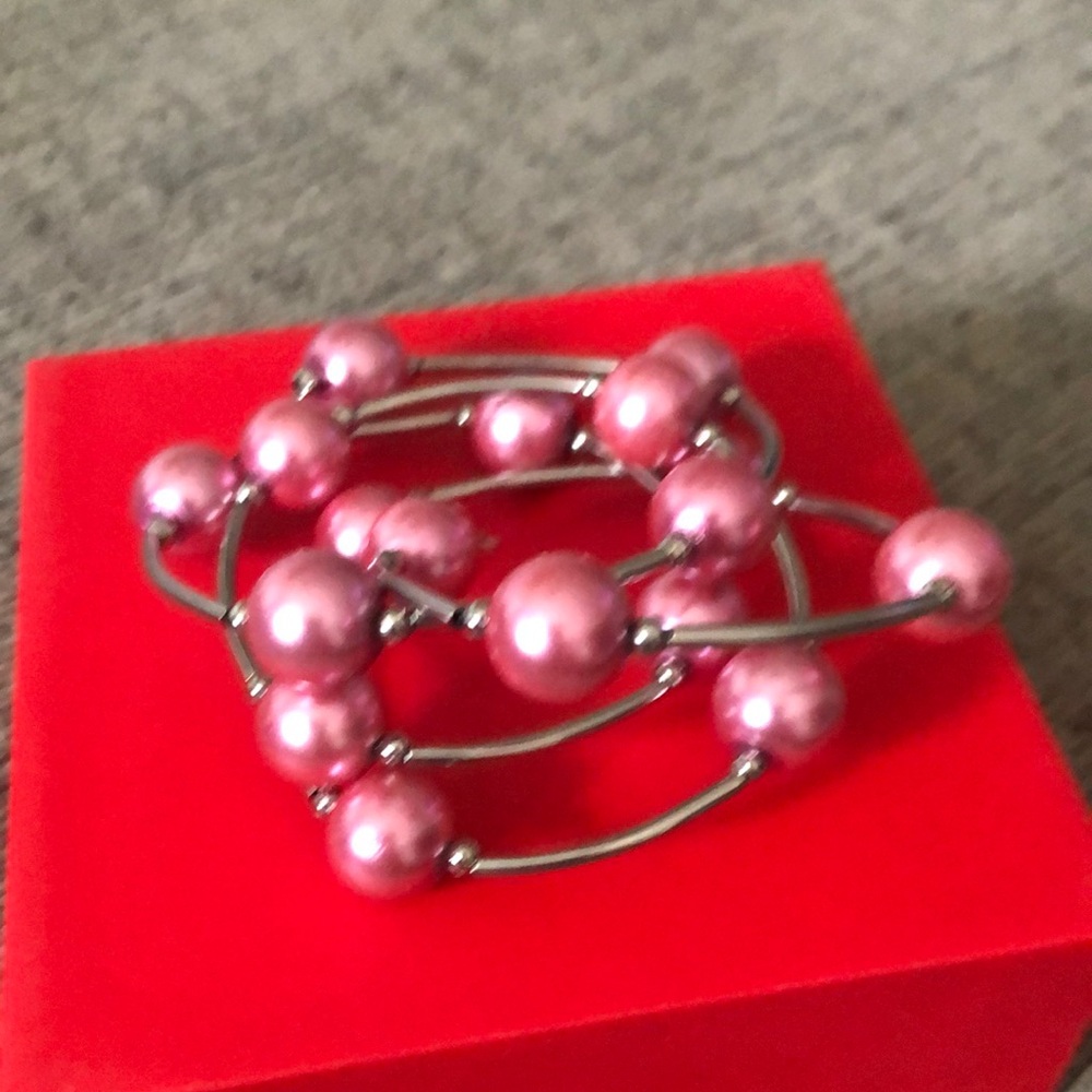 Pink Beaded Bracelet